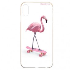 Capa para iPhone X e XS Case2you - Flamingo Skatista